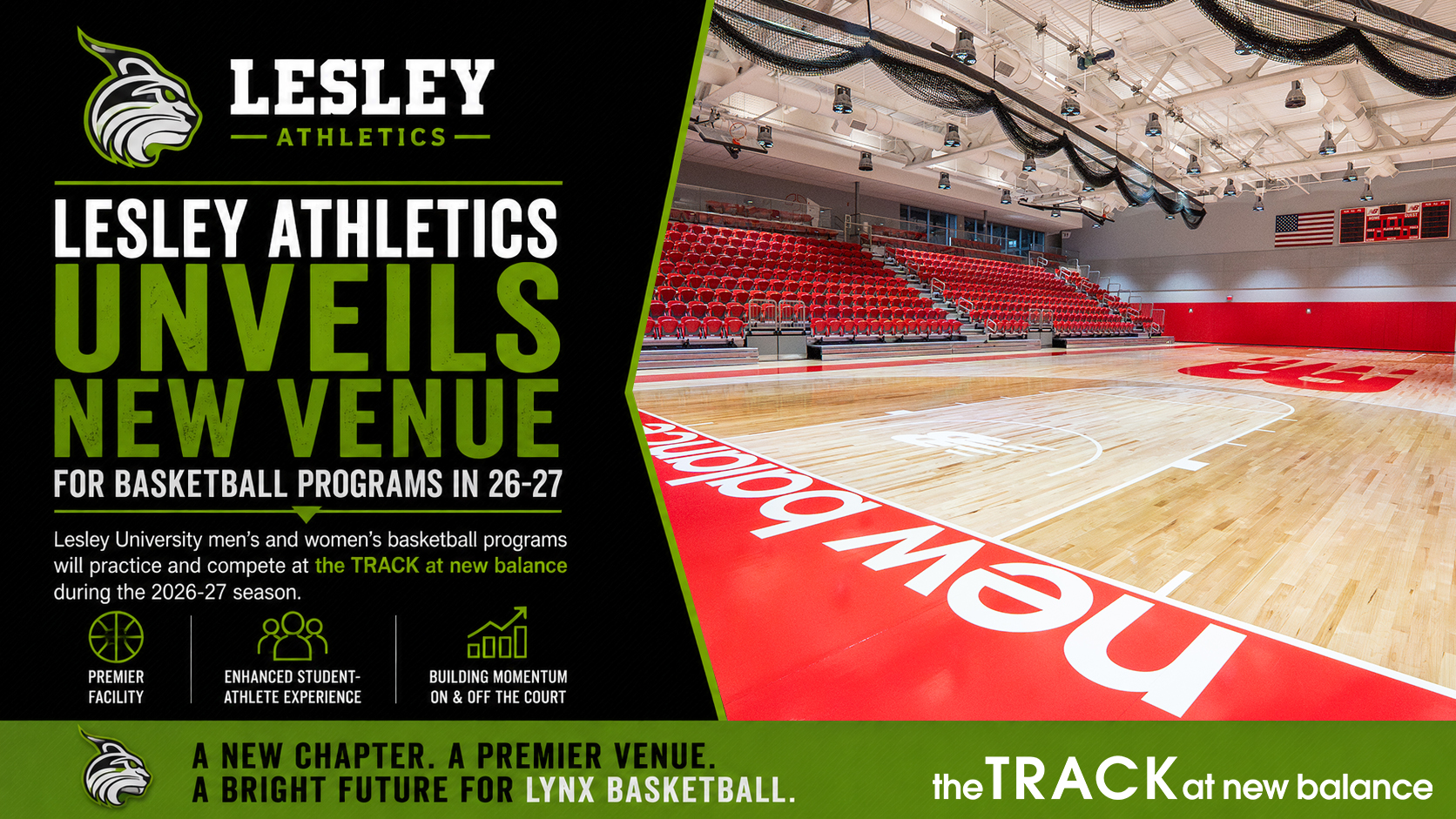 Lesley Athletics Unveils New Venue for Basketball Programs in 26-27