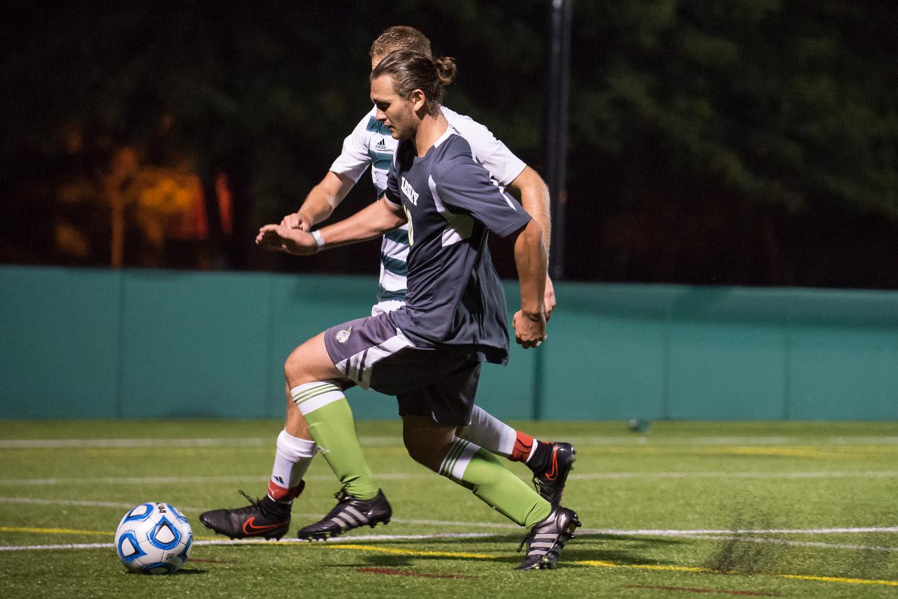 Men's Soccer Falls to Regis in NECC Quarterfinals