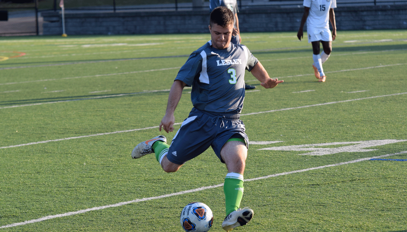 Lesley Mens Soccer Wins in OT